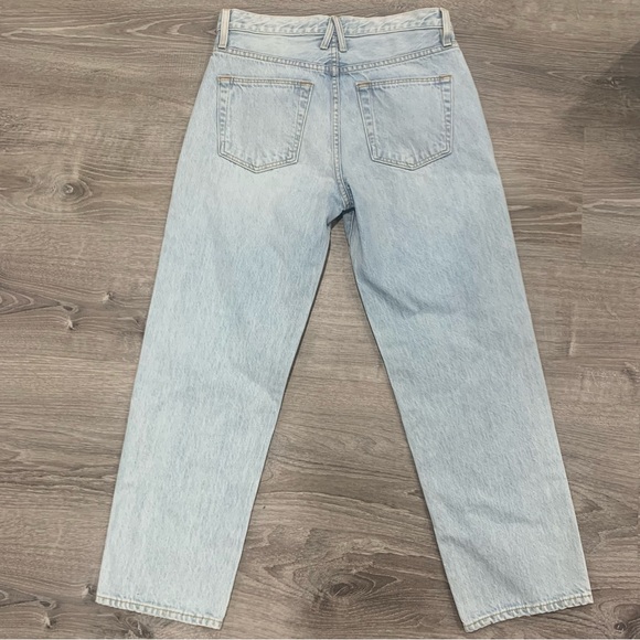 SLVRLAKE Sophie Crop Organic Mid-Rise Love Song Straight Leg Denim Jeans - Picture 5 of 9